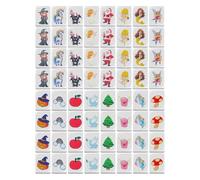 Godpqiui Jeu De Mahjong - Set De Mahjong Portable pour Voyage,1 Set De Blocs Jeu De Fête Familiale pour Pique-Nique, Anniversaire, Pâques, Adultes, Extérieur, Intérieur