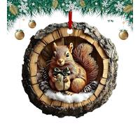 Godpqiui Ornements d'animaux,Pendentif Plat en Acrylique 2D pour Décoration D'Intérieur - Décorations Faune Sauvage Pendentif Trou d'arbre | pour Le Couloir, la Salle de Bain, l'Entrée, Le Séjour, la