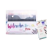 Godpqiui Pinceaux Aquarelle pour Adultes - Set Artistique de Marqueurs Aquarelle,Set Fournitures Coloration Outils Art Peinture pour Artistes Adultes Activités Bricolage Domicile École