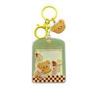Godpqiui Porte-clés ours mignon, porte-clés ours au beurre - Accessoires clés pendentif flottant - Porte-clés flottants liquides mignons, accessoires pour, tout-petits, filles et garçons