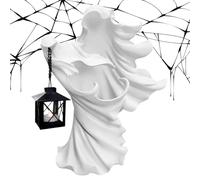 Godpqiui Sorcière en résine avec lanterne, lanterne de sorcière d'Halloween | Figurine de messager de l'enfer d'Halloween en résine avec lampe LED - Décoration de vacances pour jardin, entrée, balcon,