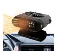 Godpqiui Ventilateur De Chauffage Pour Voiture, Rotation 360 Degrés Chauffage Défroissant 12V/24V, Pièces de Rechange Automobiles pour Défroissement du Pare-Brise des Camions et Véhicules Espace