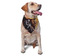God'S Armor Lion Warrior Prayer imprimé graphique triangle écharpe pour chiens et chats, bandana mignon réglable pour animaux de compagnie et séances photo