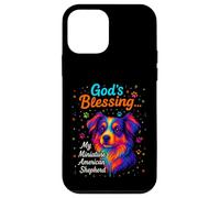 God's Blessing Miniature American Shepherd Faith Coloré Coque pour iPhone 12 Mini
