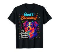 God's Blessing Miniature American Shepherd Faith Coloré T-Shirt