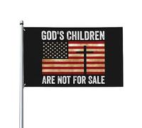 God's Children AreFor Sale Drapeau de jardin avec citation amusante, drapeau de maison, drapeau de 9,5 x 1,5 m, simple face à l'extérieur, bannières anti-décoloration aux couleurs vives, décoration e