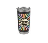 God's Covenant Genesis 9:13 - Arc-en-ciel - Sainte foi chrétienne Gobelet isotherme en acier inoxydable double paroi