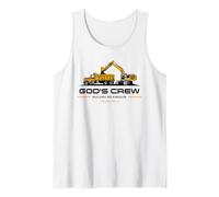 God's Crew - Excavator Construction Kids Christian 1 Cor 3:9 Débardeur