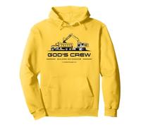 God's Crew - Excavator Construction Kids Christian 1 Cor 3:9 Sweat à Capuche