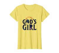 God's Girl : Inspiration de Foi Colombe céleste, chrétiens T-Shirt, Femme, Citron, XS