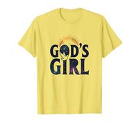 God's Girl : Inspiration de Foi Colombe céleste, chrétiens T-Shirt, Homme, Citron, L