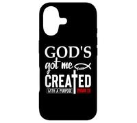 God's Got Me Christian Ephesians 2:10 Created with a Purpose Coque pour iPhone 17