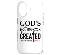 God's Got Me Christian Ephesians 2:10 Created with a Purpose Coque pour iPhone 17