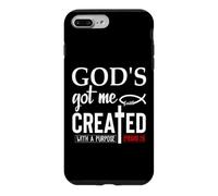 God's Got Me Christian Ephesians 2:10 Created with a Purpose Coque pour iPhone 7 Plus/8 Plus