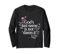 God's Last Name is Not Damn It Church Sarcasm Jokes - Manche Longue