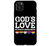God's Love is Fully Inclusive LGBTQIA+ Gay Pride Christian Coque pour iPhone 11 Pro Max