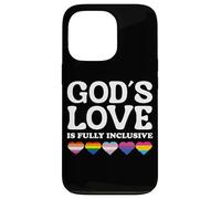 God's Love is Fully Inclusive LGBTQIA+ Gay Pride Christian Coque pour iPhone 13 Pro