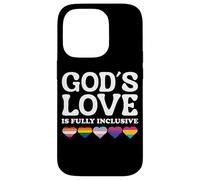 God's Love is Fully Inclusive LGBTQIA+ Gay Pride Christian Coque pour iPhone 14 Pro