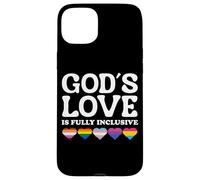 God's Love is Fully Inclusive LGBTQIA+ Gay Pride Christian Coque pour iPhone 15 Plus