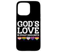God's Love is Fully Inclusive LGBTQIA+ Gay Pride Christian Coque pour iPhone 15 Pro Max