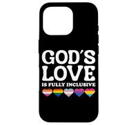 God's Love is Fully Inclusive LGBTQIA+ Gay Pride Christian Coque pour iPhone 16 Pro