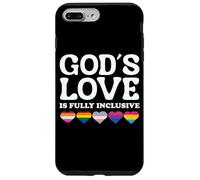 God's Love is Fully Inclusive LGBTQIA+ Gay Pride Christian Coque pour iPhone 7 Plus/8 Plus
