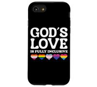 God's Love is Fully Inclusive LGBTQIA+ Gay Pride Christian Coque pour iPhone SE (2020) / 7/8