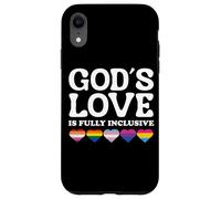 God's Love is Fully Inclusive LGBTQIA+ Gay Pride Christian Coque pour iPhone XR