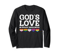 God's Love is Fully Inclusive LGBTQIA+ Gay Pride Christian Manche Longue