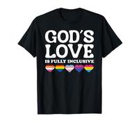 God's Love is Fully Inclusive LGBTQIA+ Gay Pride Christian T-Shirt