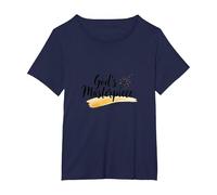 Gods Masterpiece Child of God Inspirational Faith Citation T-Shirt, Femme Grandes Tailles, Bleu Marine, 2X