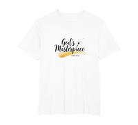 Gods Masterpiece Child of God Inspirational Faith Citation T-Shirt, Homme Grandes Tailles, Blanc, 5X Tall
