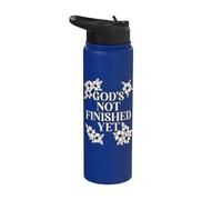 God's Not Finish Yet Religious Christian Stainless Steel Insulated Water Bottle