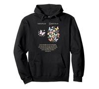 Gods Plan Christian Faith Papillon Floral Écriture Verse Sweat à Capuche