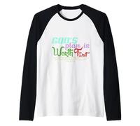 God's Plan is Worth The Wait Bible Verse Christian Manche Raglan