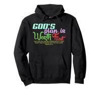 God's Plan is Worth The Wait Bible Verse Christian Sweat à Capuche