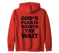 God's Plan is Worth The Wait Jesus Christ Christianisme Citation Sweat à Capuche
