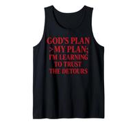 God's Plan > My Plan Christian Citation La Bible Débardeur