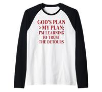 God's Plan > My Plan Christian Citation La Bible Manche Raglan