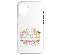 God's Way Inspirational Faith Art Floral Coque pour iPhone 16