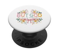 God's Way Inspirational Faith Art Floral PopSockets PopGrip Adhésif