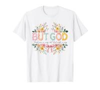 God's Way Inspirational Faith Art Floral T-Shirt