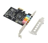 GODSHARK Carte Son PCIe Interne 5.1 pour PC Windows 8 7 avec Support à Profil Bas, Carte Audio stéréo PCI-e 3D, Puce CMI8738 32/64 Bits, Adaptateur PCI Express