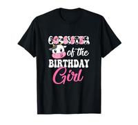 Godsister of The Birthday Girl Farm Cow 1er Anniversaire Fille T-Shirt