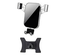 GODSLLY Support de Téléphone de Voiture, Compatible pour Audi Q2, Support de Voiture Aération Rotation à 360° Portable pour Smartphones.,C Silver