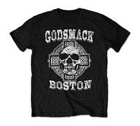 Godsmack - T-Shirt # S Black Unisex # Boston Skull