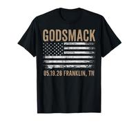 Godsmack The Rise of Rock 2026 Franklin T-Shirt