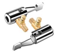 GODSON Lot de 2 mandrins à air verrouillables, adaptateur de buse de gonflage de pneu en métal avec bouton de déverrouillage, mandrin de pneu à connexion rapide avec 8V1, extrémité du tuyau de