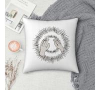 Godspeed You Taie d'oreiller carrée Motif empereur Noir