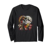 Godzilla 3 Godzilla Moon Funny Meme Classic Monster Movie Manche Longue